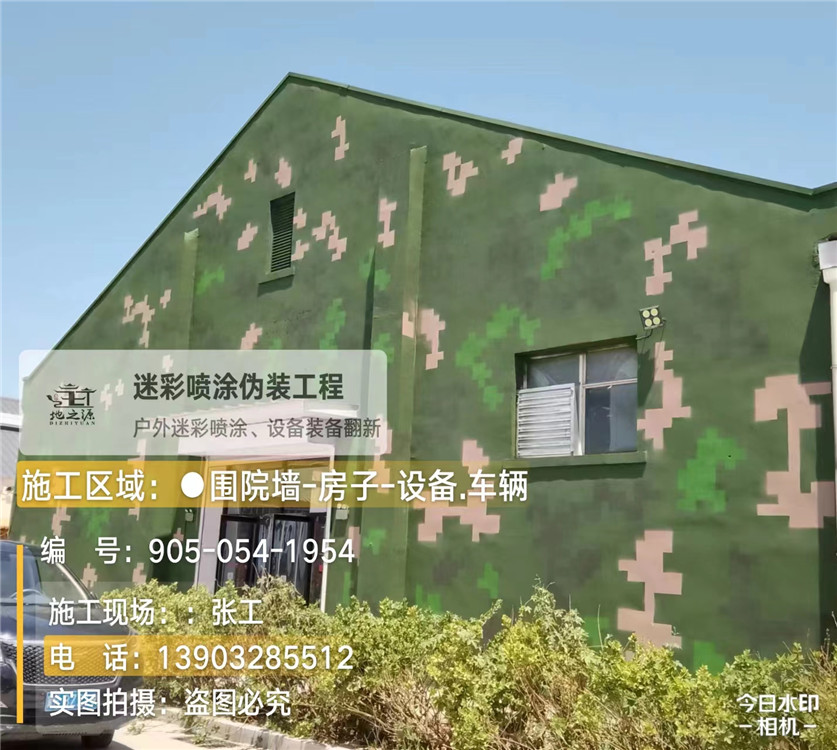 青岛外墙数码迷彩漆施工报价清单(100㎡标准墙面测算)